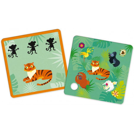 Jungle Pictures - Janod -  Jeu de Société Enfant - Jeu d'Observation Ludo-Educatif - Certifié FSC