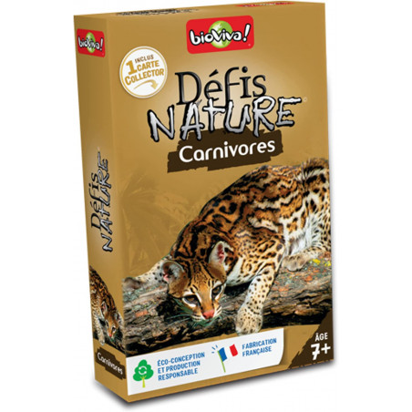 BIOVIVA - Défis Nature - Carnivores - Jeu de société ludique dès 7 ans