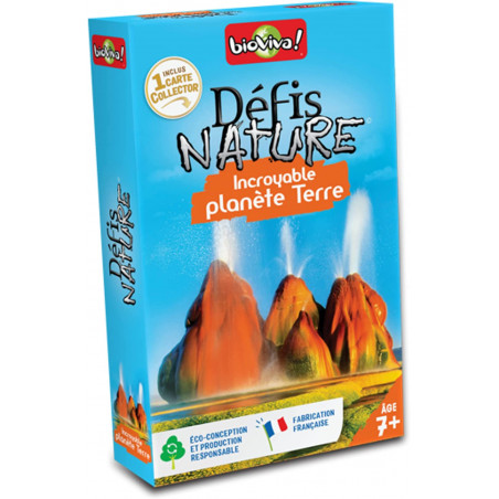 BIOVIVA - Défis Nature - Incroyable planète Terre - Jeu de société ludique dès 7 ans