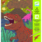 4 cartes à gratter Le règne des dinosaures -Djeco