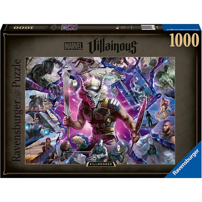 -50% ! Killmonger - Collection Marvel Villainous - Ravensburger - Puzzle 1000 pièces