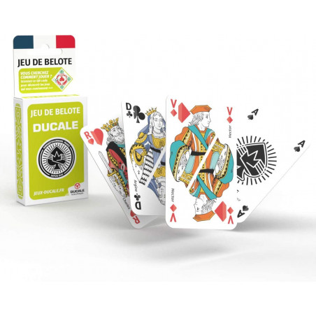 Ducale - Jeu de 32 Cartes - Fabriqué en France - Jeu de Belote