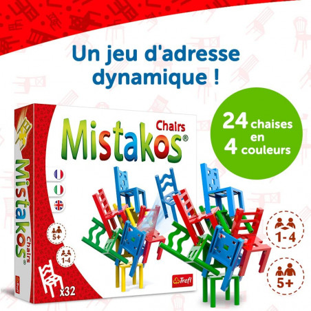 Mistakos Chaises - Jeu d'adresse Familial