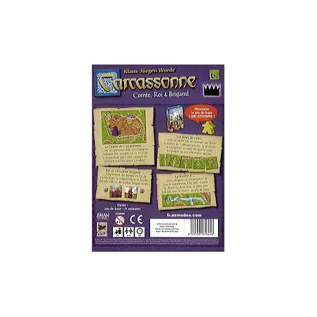 Carcassonne Extension n°6 Comte, Roi & Brigand