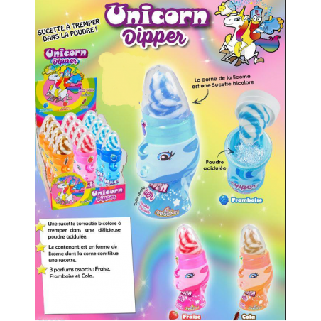 Sucette Unicorn Dippers - Vendu a l'unité