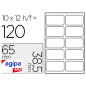 ÉTIQUETTE ADHÉSIVE APLI AGIPA ÉCOLIER 38.5X65MM POCHETTE 120 UNITÉS