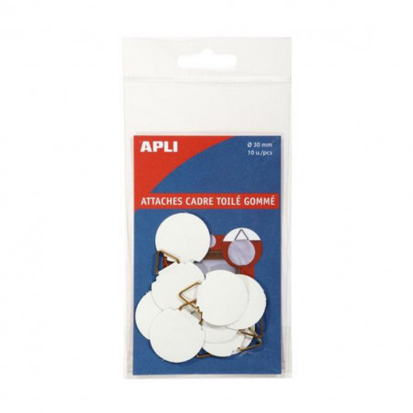 Apli Agipa Accroche tableau Toile gommé 10 pièces