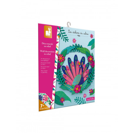 Kit Créatif - Déco murale en relief paon