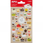 Stickers adhésifs - 42 pièces - gâteaux - APLI kids