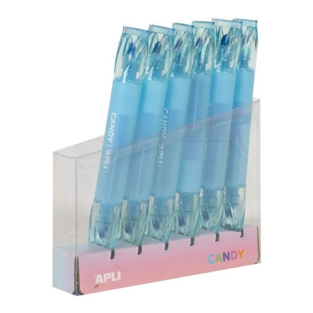 SURLIGNEUR CANDY bleu DOUBLE TÊTE - VENDU A L'unité