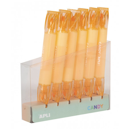 SURLIGNEUR CANDY ORANGE DOUBLE TÊTE VENDU A L'unité