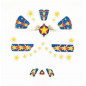 Stickers visage "Super héros" Djeco
