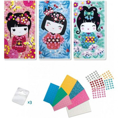KOKESHI - STICK'N FUN PETIT MODELE MOSAIQUE