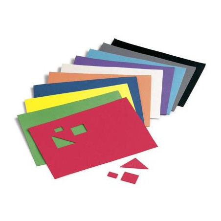 Pack 10 gomme eva 20x30 couleurs assortis