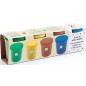 4 POTS DE PATES A MODELER NATURE 4 POTS DE PATES A MODELER NATURE