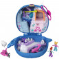 Polly Pocket Coffret Univers Le Voyage en Arctique, mini-figurines husky, ours, Polly et Lila, surprises et autocollants inclus