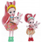 Enchantimals Coffret Sœurs avec mini-poupées Bree et Bedelia Lapin, 2 mini-figurines animales et accessoires, jouet pour enfant