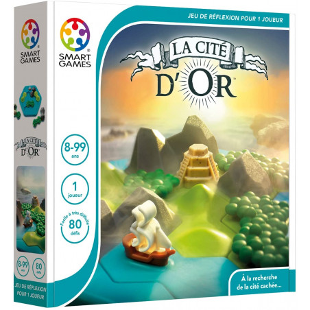 La cité d'or - Jeu de Réflexion - 80 Défis - 1 Joueur - Enfants à partir de 8 Ans - Smart Games