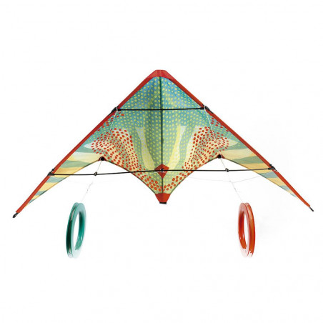 CERF VOLANT ACROBIQUE Cometa red dots