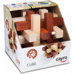 Casse tête en bois Cayro - Cube - + 6 Ans - engrenage à 12 Tours