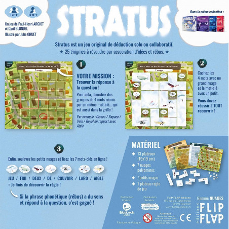 Stratus - Flip Flap Editions - Jeu de société Enfants - Jeu de langage - Jeu de Mots