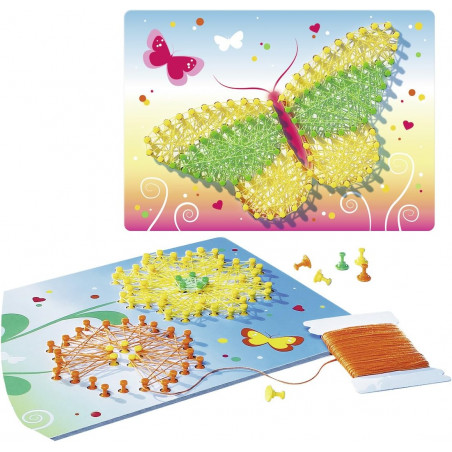 Butterflies - string art - Jeu créatif - Enfants dès 7 ans - 18034 - Ravensburger - String It