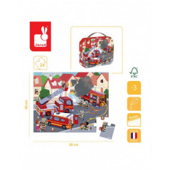Ravensburger - Puzzle cadre 15 pièces : Sam le pompier - Animaux - Rue du  Commerce