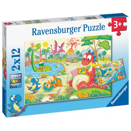 Puzzles 2 x 12 pièces Ravensburger Ryder et la Pat Patrouille