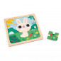 Puzzle lapin blanc 9 pièces Janod Puzzle lapin blanc 9 pièces Janod