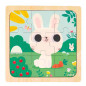 Puzzle lapin blanc 9 pièces Janod Puzzle lapin blanc 9 pièces Janod