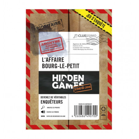 L'AFFAIRE BOURG-LE-PETIT - HIDDEN GAMES SCENE DU CRIME