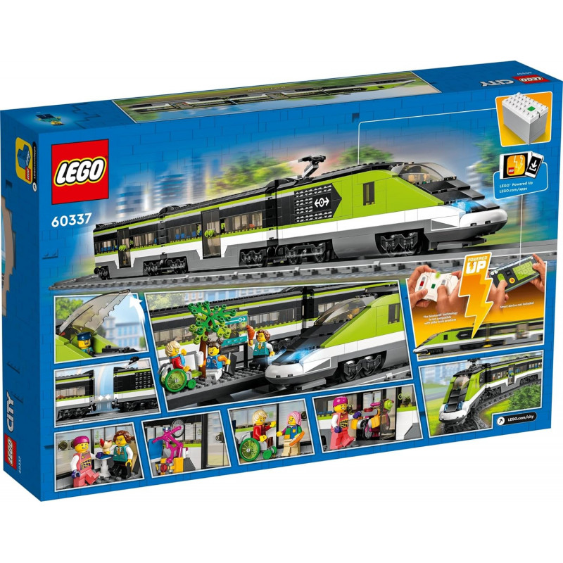 LEGO City Express 60337 Jeu de train de passagers télécommandé, cadeaux  pour enfants, garçons et filles avec phares fonctionnels, 2 entraîneurs et  24 pièces de piste : : Jeux et Jouets