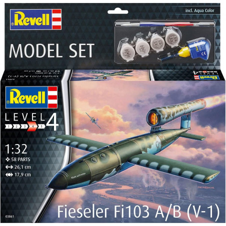 Fieseler Fi103 V-1 Maquette, 63861, Revell-63861 Model Set