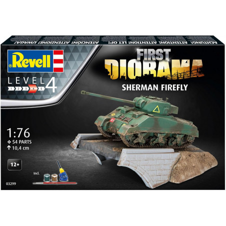 Char Sherman Firefly First Diorama Maquette - Revell-03299 Set