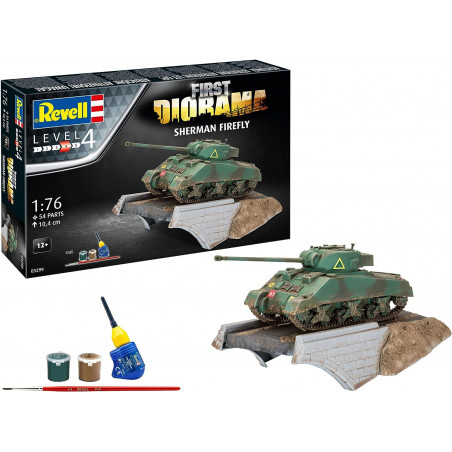 Char Sherman Firefly First Diorama Maquette - Revell-03299 Set