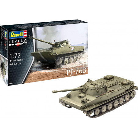 Revell 03314 - maquette de char d'assaut à construire PT-76B, échelle 1/72