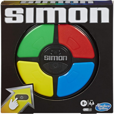 Simon Classique - Jeu de mémoire électronique pour Enfants et familles, à partir de 8 Ans -  Hasbro Gaming