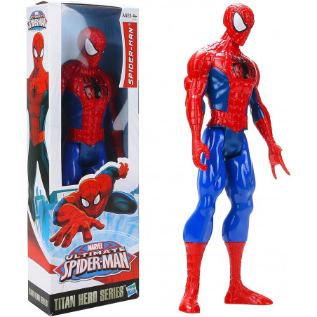 Figurine d'action Spider-Man Marvel Hasbro Titan Hero Series - 30 CM - Jouet de Collection pour Cadeau d'anniversaire