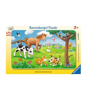Puzzle Affectueux Animaux 15 pièces - Ravensburger - 3+