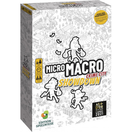 MICRO MACRO : SHOWDOWN - Jeu de société - Jeu d'enquêtes - Pour toute la famille - 10 ans et plus