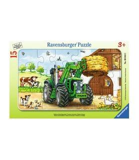 Puzzle Tracteur à la ferme 15 pièces - Ravensburger - 3+