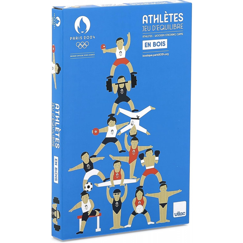 Jeu d'équilibre Athlètes - Vilac - Edition spéciale pour Les Jeux Olympiques 2024 Jeu d'équilibre Athlètes - Vilac - Edition spéciale pour Les Jeux Olympiques 2024