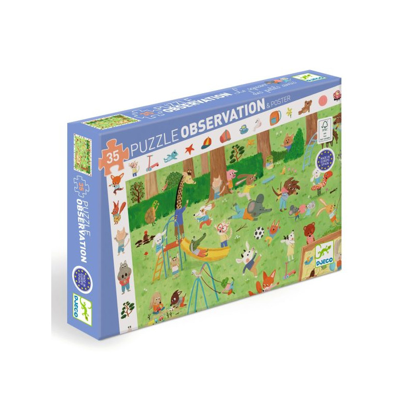 Le square des petits amis - 35 pièces - 3 ans et + - DJECO