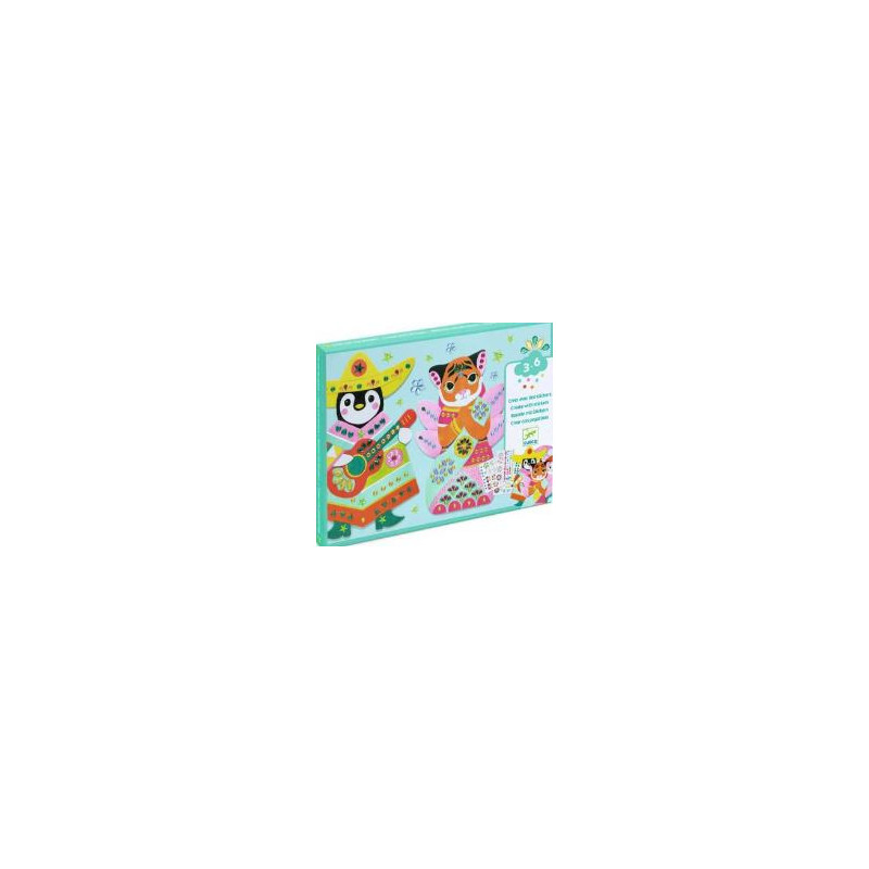 Djeco Créer avec des stickers Brillants - Djeco Djeco Créer avec des stickers Brillants - Djeco