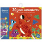 20 jeux dinosaures - Avec 1 feutre effaçable 20 jeux dinosaures - Avec 1 feutre effaçable
