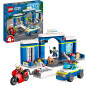 LEGO 60370 City La Course-Poursuite Au Poste De Police, Voiture Jouet Et Moto