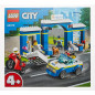 LEGO 60370 City La Course-Poursuite Au Poste De Police, Voiture Jouet Et Moto