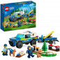 LEGO 60369 City Police Le Dressage des Chiens Policiers, Jouet de Voiture, SUV avec Remorque, Course d'obstacles