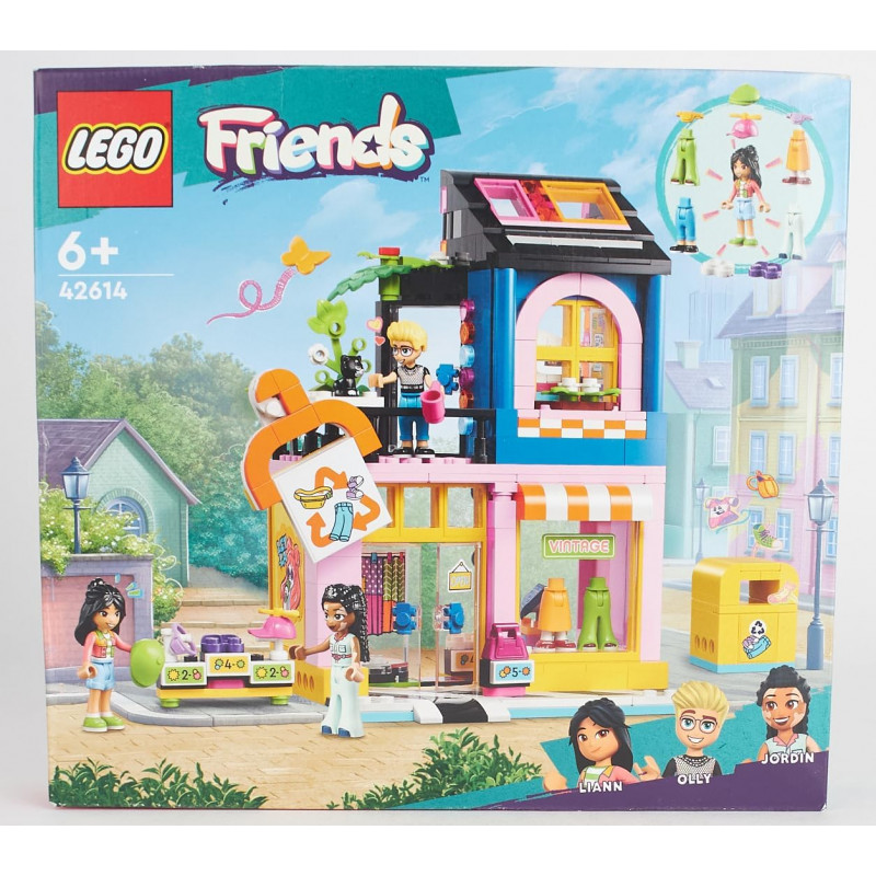 LEGO Friends La Boutique de Vêtements Vintage, Modèle à Construire avec Les Mini-Poupées Olly