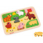 JANOD - Chunky Puzzle A La Ferme - Bois FSC - 7 pièces JANOD - Chunky Puzzle A La Ferme - Bois FSC - 7 pièces